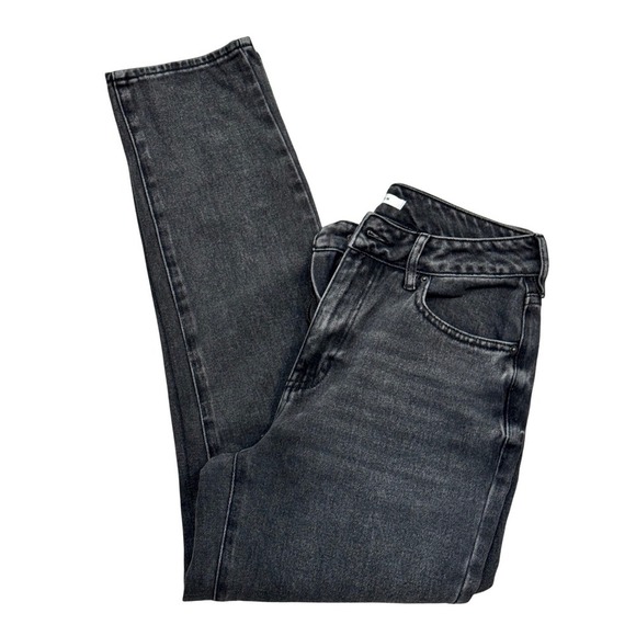PacSun Mom Jeans Women 26 Washed Black Excellent High Rise Relaxed Fit Denim - Picture 8 of 10